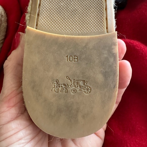 Beautiful brand new coach espadrille slides - Picture 5 of 5